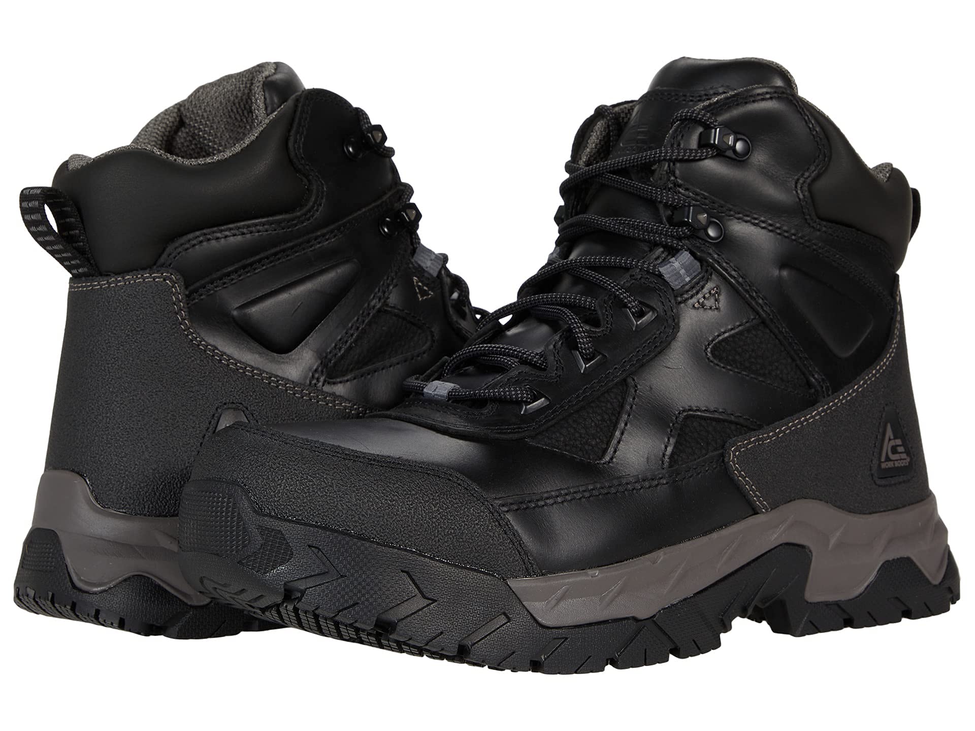 ACE Work Boots Glacier Steel Toe Black 12 M