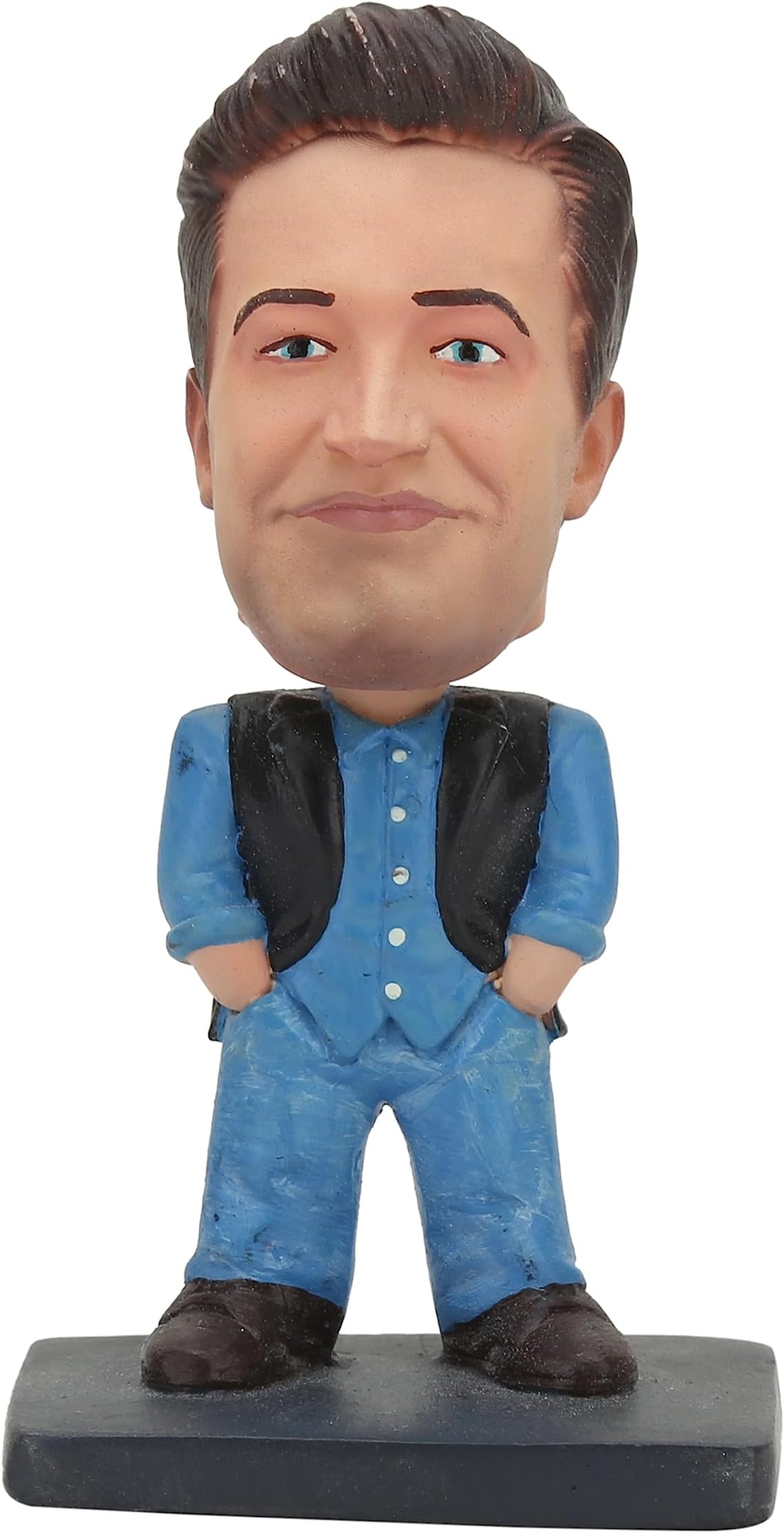 Chandler Bobblehead From F.R.I.E.N.D.S. | 10 Cms | Resin | Action Figure | Friends Tv Show | Gift For All | Friends Merchandise, Multicolor