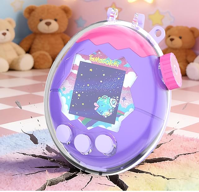 Foto 4 de 7 de GIOPUEY Funda Compatible con Tamagotchi Paradise, Alta Transparencia Carcasa, Material de PC Duro Case…