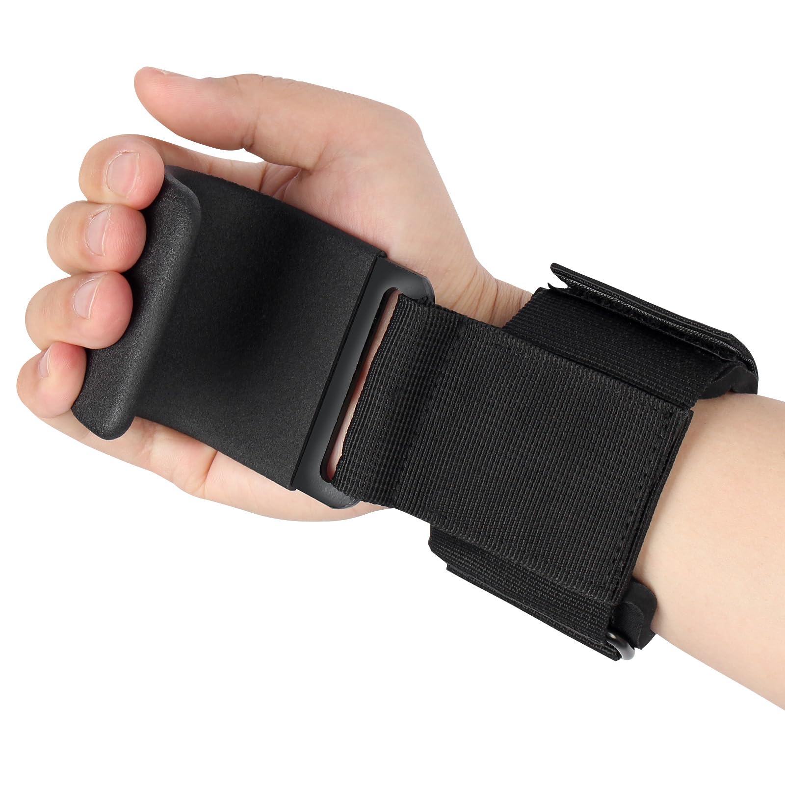 fitgriff zughilfen - klimmzughilfe-haken für krafttraining und gym mit rutschfestem griff, verstärkter stahlplatte und verstellbarem klettverschluss, ideal für frauen und männer, langlebiges desi
