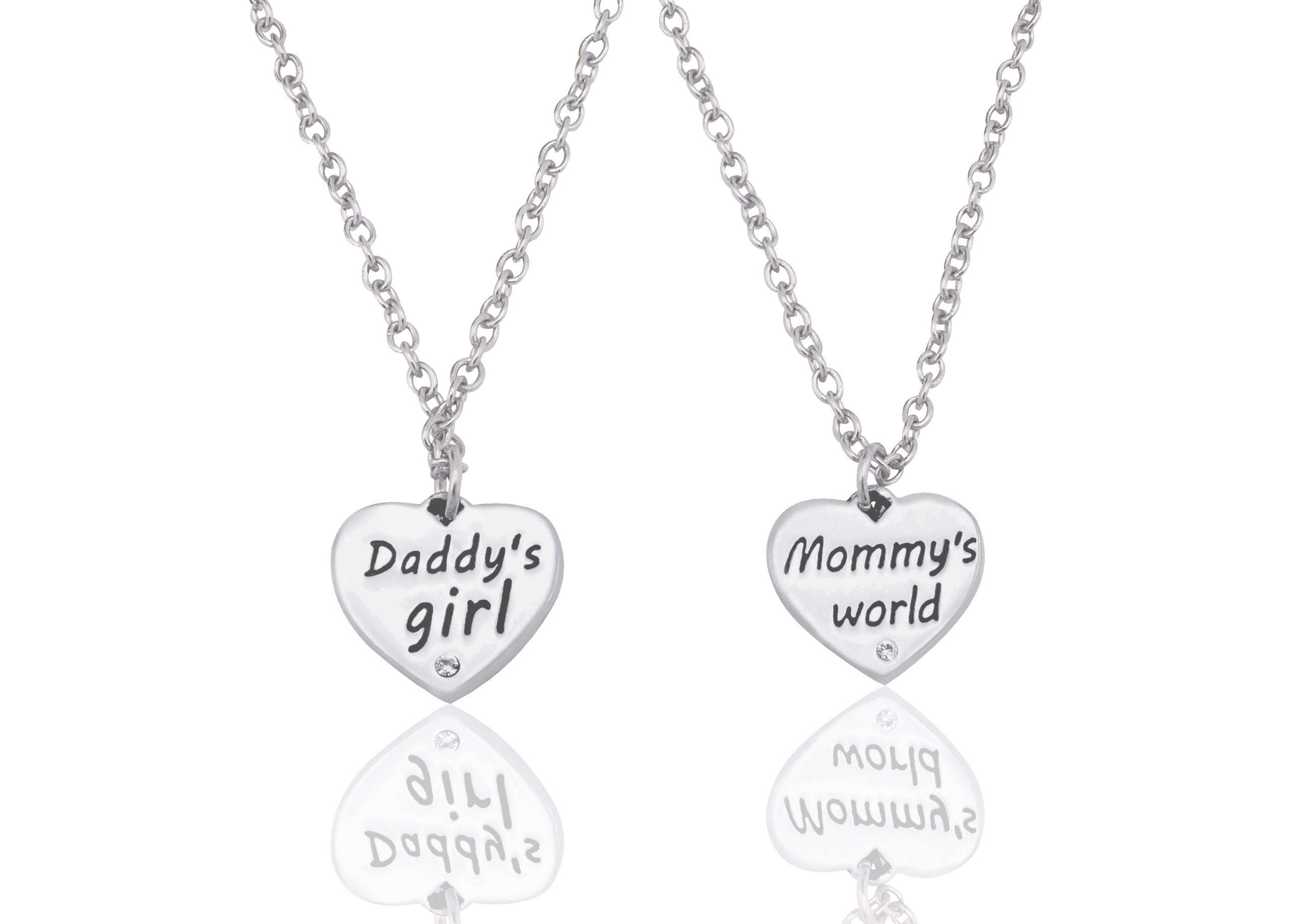 Puzzle Necklace Father Daughter Jewelry Set Quan Jewelry Father