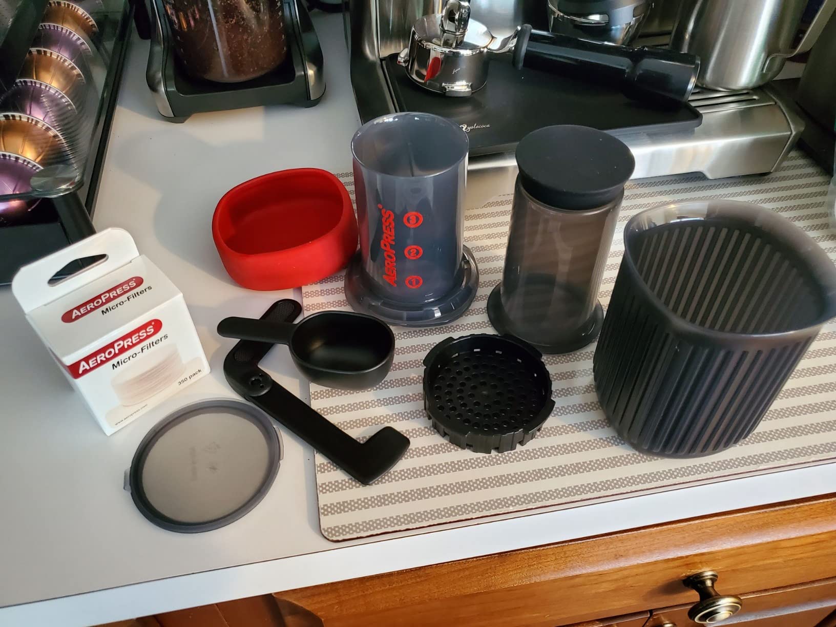 9/mo Finance Aeropress Go Portable Travel Coffee Press, 13 Cups