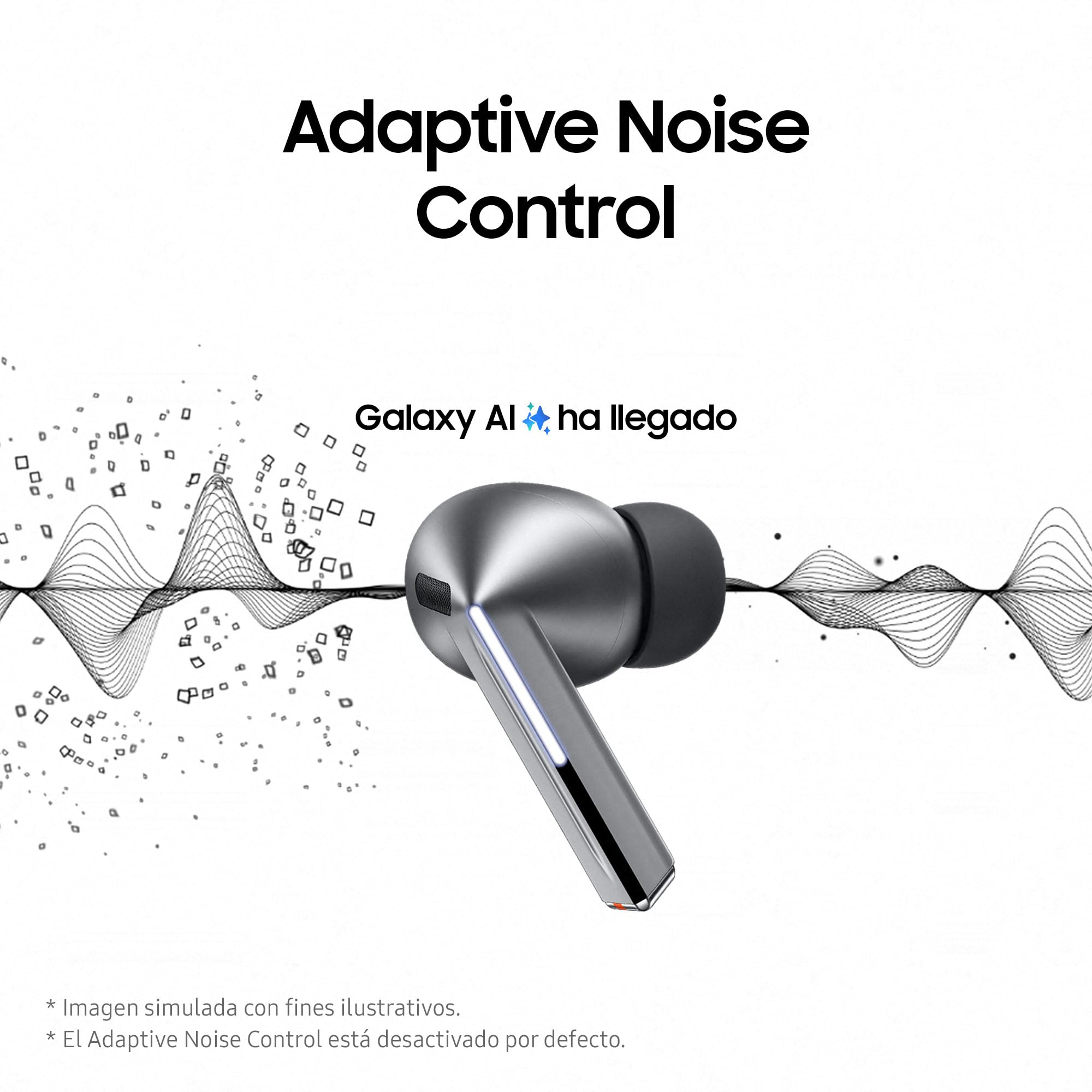 Samsung Galaxy Buds3 Pro + Cargador - Auriculares Inalámbricos, Cancelación de Ruido, Bluetooth, Audio 361, Sonido Hi-Fi, Gris (Versión Española)