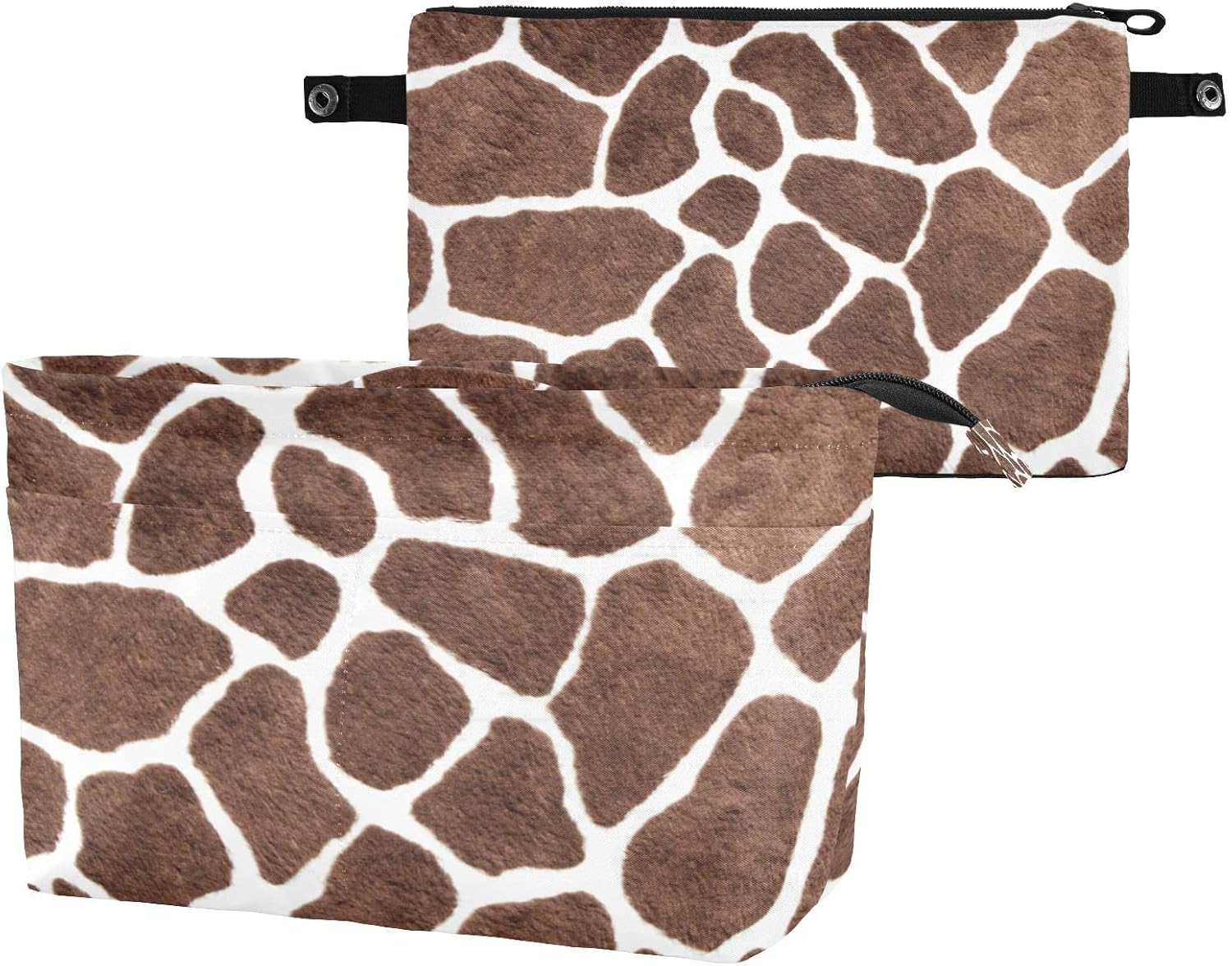 Animal Giraffe Print Purse Organizer Insert Bag Tote Handbags