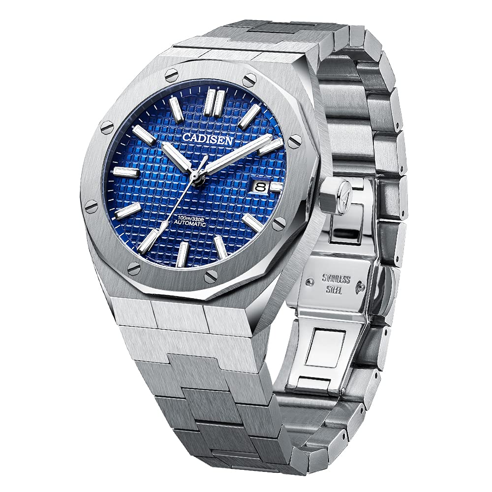Orologio Automatico Uomo CADISEN, Vetro Zaffiro, Cassa In Acciaio, Impermeabile 100m, Movimento Meccanico, Elegante - 2