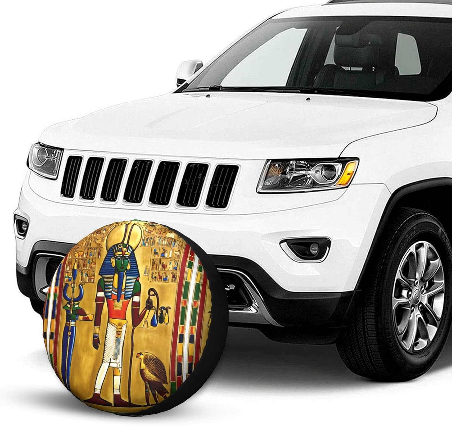 Ancient Egypt Tribe Series Print Tire Cover Universal Spare Wheel for Trailer Rv SUV Truck Camper Travel Accessories