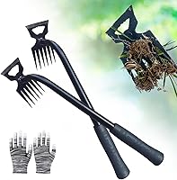 utosday 2-Pack 6-Claw Weed Puller Tool - Manganese Steel Hand Weeder for Deep Root Removal, Ergonomic Gardening Weeder 2025 Edition