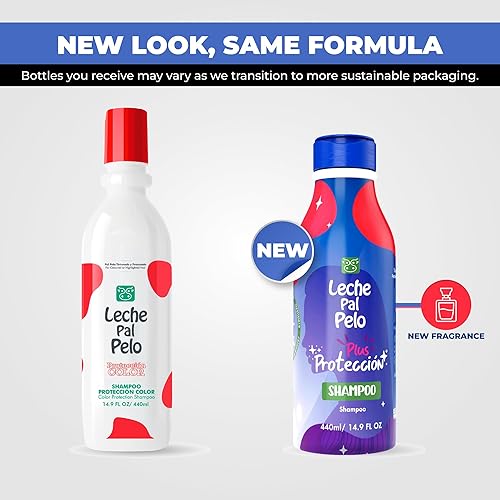 Miniatura 5 de Leche Pal Pelo Champú protector de color con proteína de quinoa y arroz, cabello teñido y tratado, suaviza e hidrata, sin SLS, vegano (14.9 onzas)