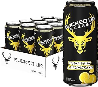Energy Zero Sugar | 300mg Caffeine Energy Drink with AlphaSize TeaCrine Dynamine and Huperzine A | Zero Sugar Performance Beverage, 12 Pack, 16 fl oz Cans (Frosted Lemonade)