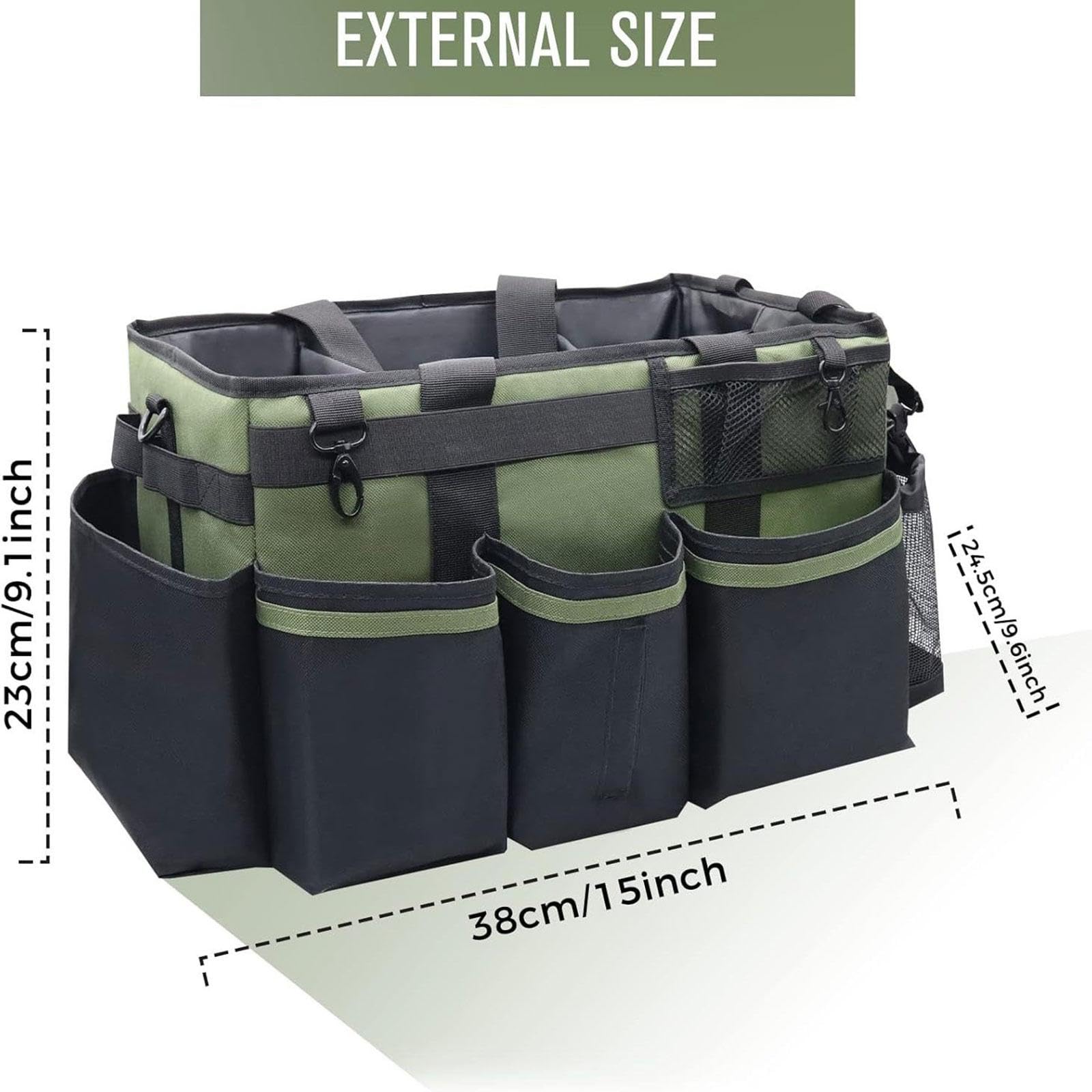 Caja de Almacenamiento de Productos de Limpieza, Organizador de Productos de Limpieza, Múltiples Bolsillos, Bolsa de Almacenamiento