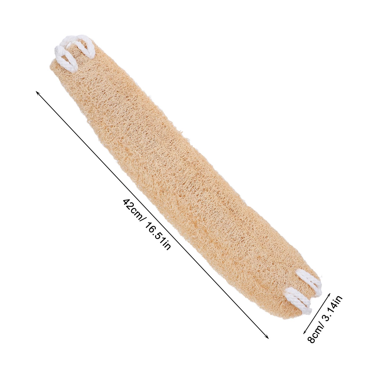 Alipis Esponja de Lufa Natural Exfoliante Corporal para Hombres y Mujeres, Material Esponja de Lufa Beige, Elaboración Detallada y Fácil de Colgar para Baño y Ducha