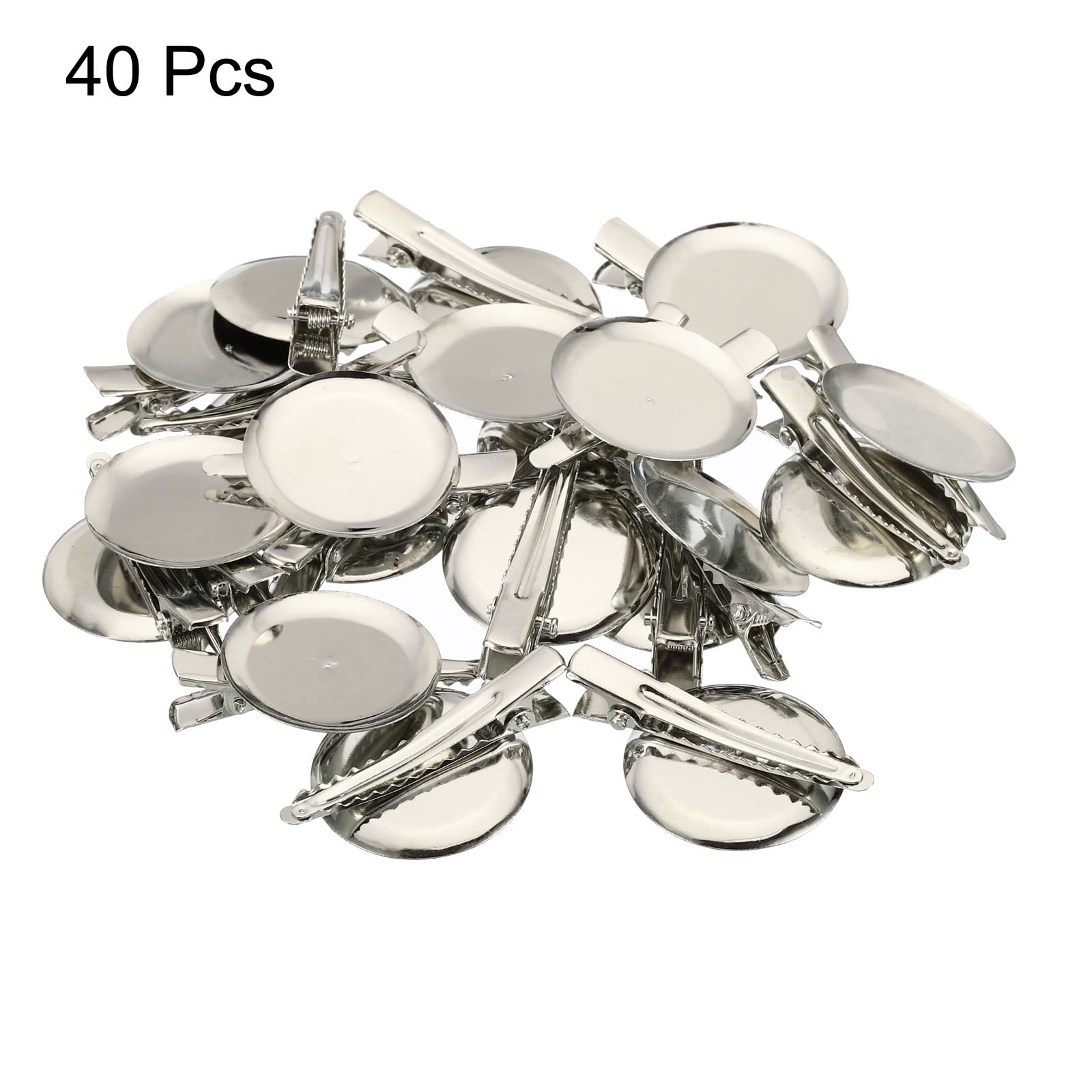 Sourcing Map 40 Stück Brosche-Klammern 35mm - Leere Anstecknadeln Für DIY Schmuck