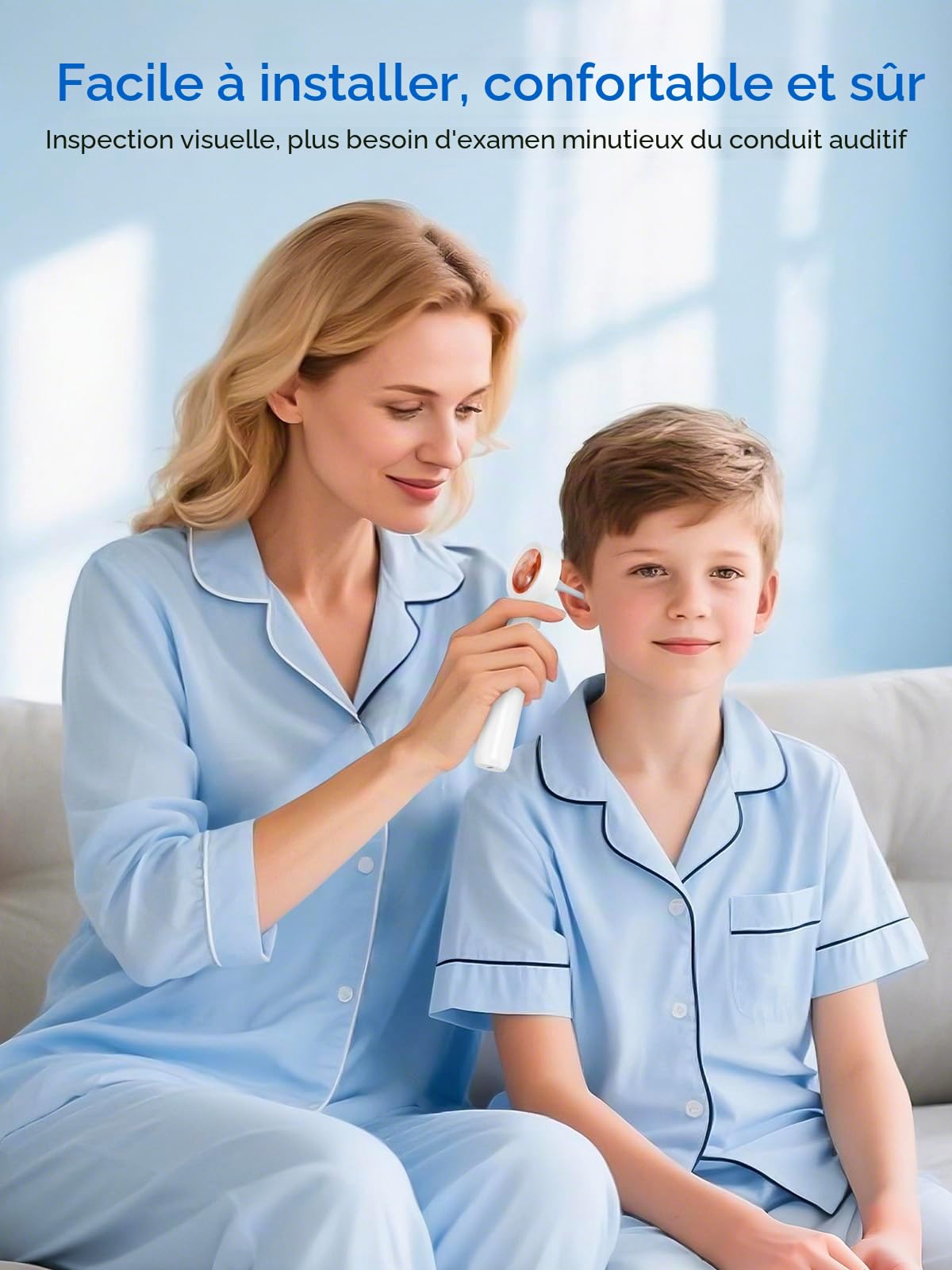 Otoscope Oreille avec écran IPS 1,38", Grossissement Diagnostic LED, Outil Sain pour Adultes, Enfants, Animaux