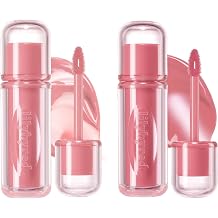 lilybyred Bloody Liar Coating Tint, 0.12 oz. | 15 Milky Strawberry + 17 Soft Plum [Glossy Lip Tint Duo]