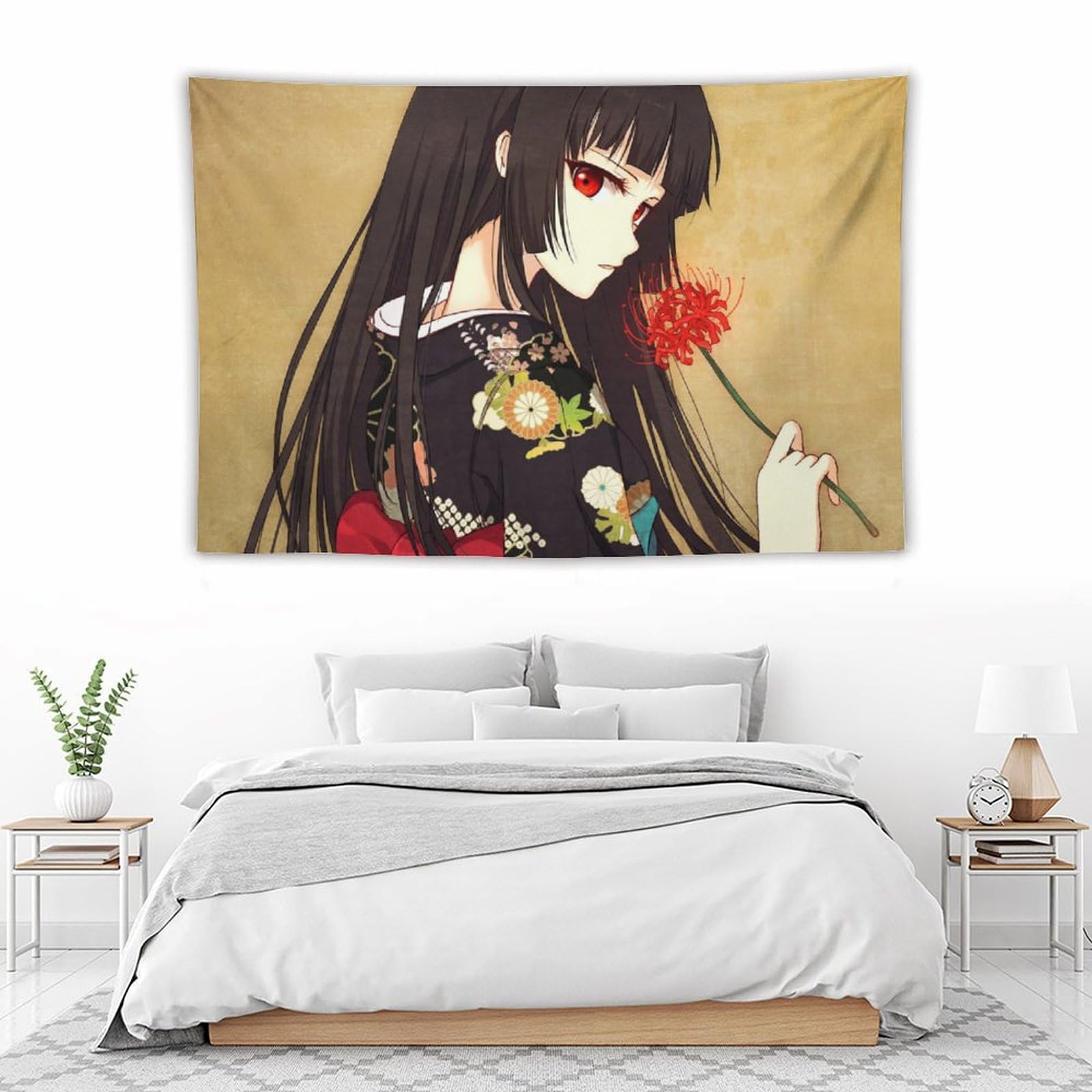 Amazon.co.jp: タペストリー 大判 地獄少女 閻魔あい 壁掛け アニメ