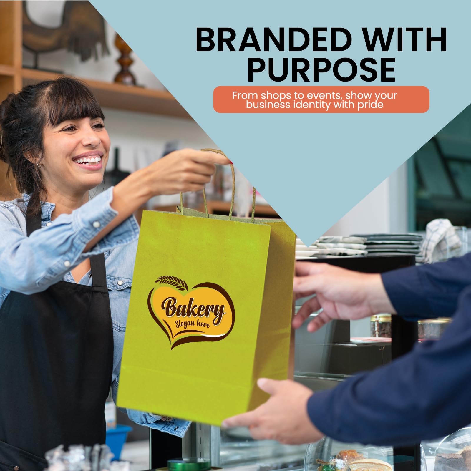 Custom Printed Kraft Paper Bags for Small Business Custom Bags With Logo For Small Business Personalized Gift Bags In Bulk Customized Paper Bag Customizable Customized Shopping Bag