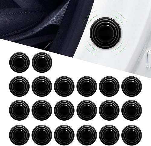 Miniatura 7 de Flygun 20 juntas de absorción de impactos para puerta de automóvil, amortiguador de cierre de puerta de 1.18 pulgadas y almohadilla de silicona