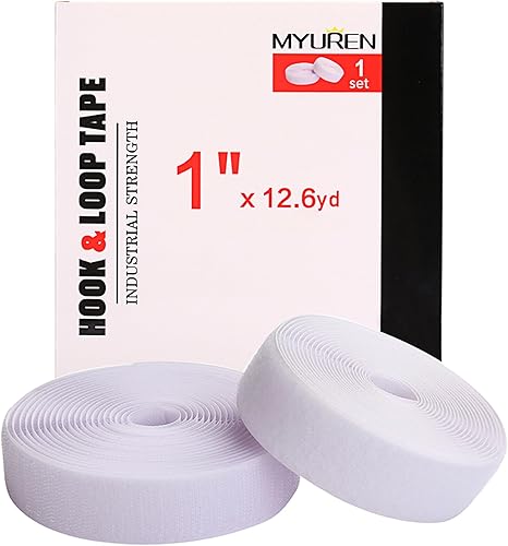 Cinta de gancho y bucle para coser de 1 pulgada, tiras de nailon no adhesivas en la parte trasera, cierre de tela no adhesivo, cinta entrelazada,
