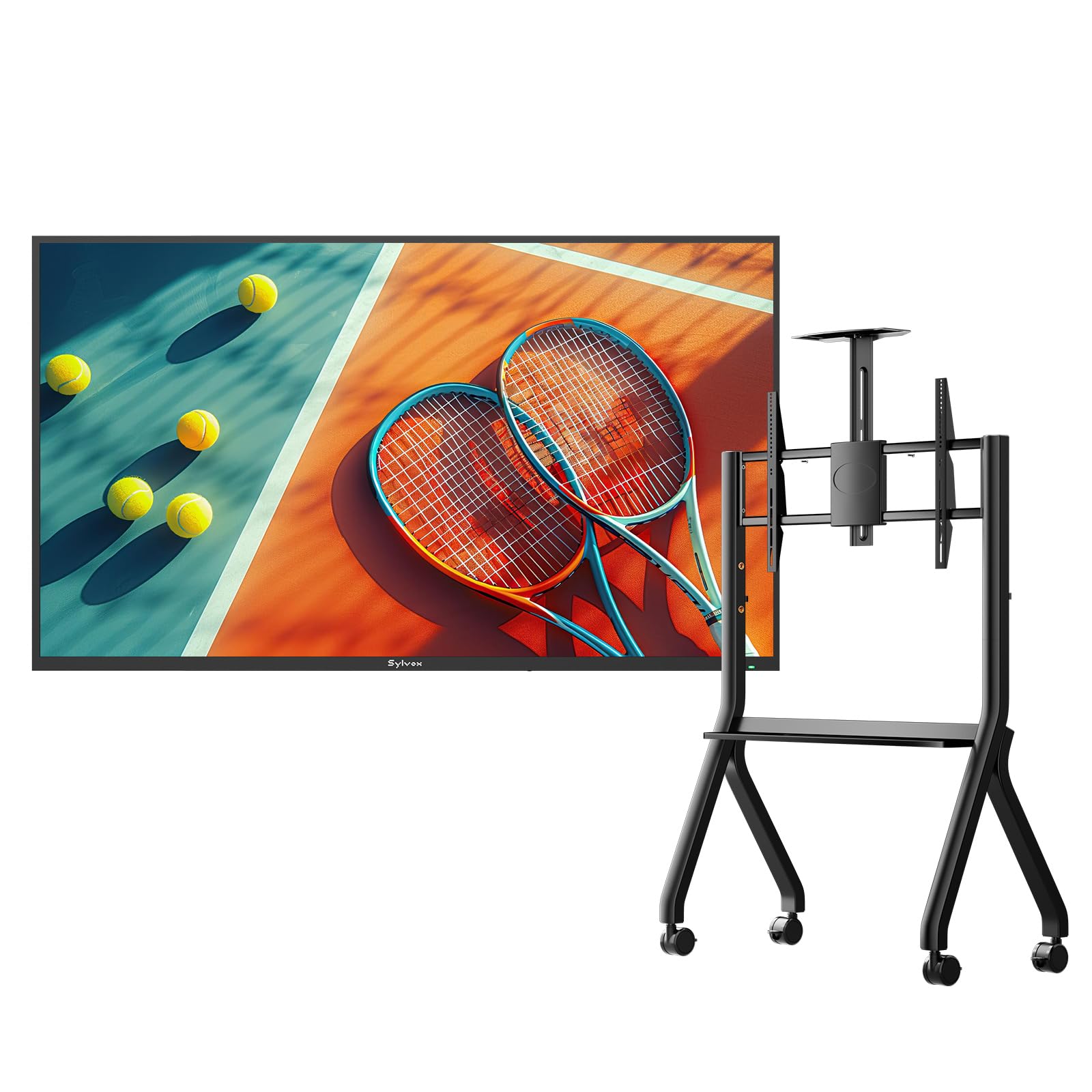 SYLVOX Pool Pro 2 0 55 Outdoor TV Bundle with Rolling TV Cart Stand 2000 Nits 4K UHD