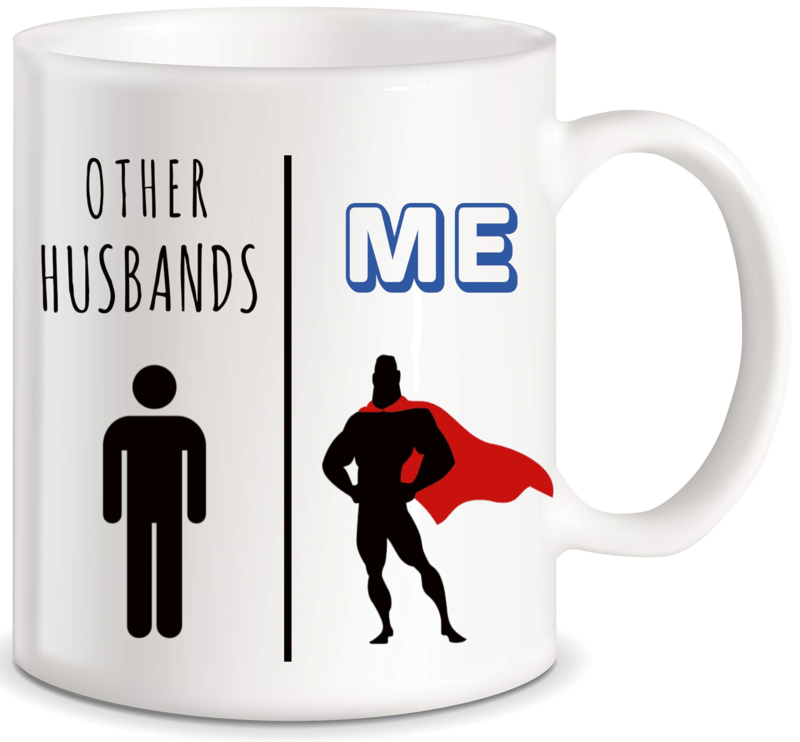 My Husband Vs Other Husbands Funny Coffee Mug Best Anniversary Birthday Valentines Day Gifts For Husband Men Unique Present Idea From Wife Fun Novelty Coffee Cup For Mr, Hubby Gag Gift for Christmas