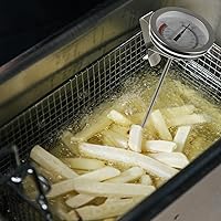 Vista 5 de Termómetro de aceite profesional para chef, vástago de acero inoxidable de gran pantalla para freír barbacoa y carne, 2 uds