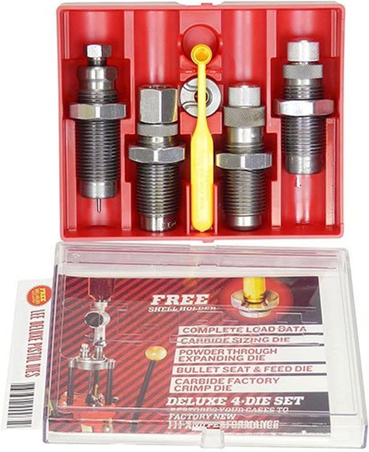 LEE 4 DIE CARBIDE PISTOL DIE SET 9MM LUGER 90963 NEW
