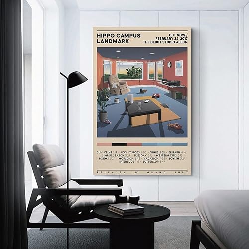 Miniatura 3 de TALLJO Landmark by Hippo Campus (1) Póster de lienzo decorativo para pared, pintura de arte decorativo para sala de estar, dormitorio, regalo, sin