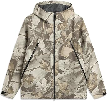 سترة رياضية للجنسين من سلسلة LI-NING OUTDOOR معطف كبير الحجم عاكس للماء ومقاوم للأشعة فوق البنفسجية AFDVB43