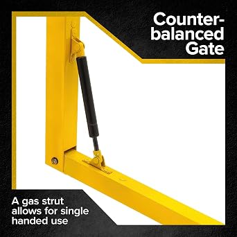 8' Dock Door Gate, OSHA Safety Barrier, Fits 98 W, Indoor Use, Guardian