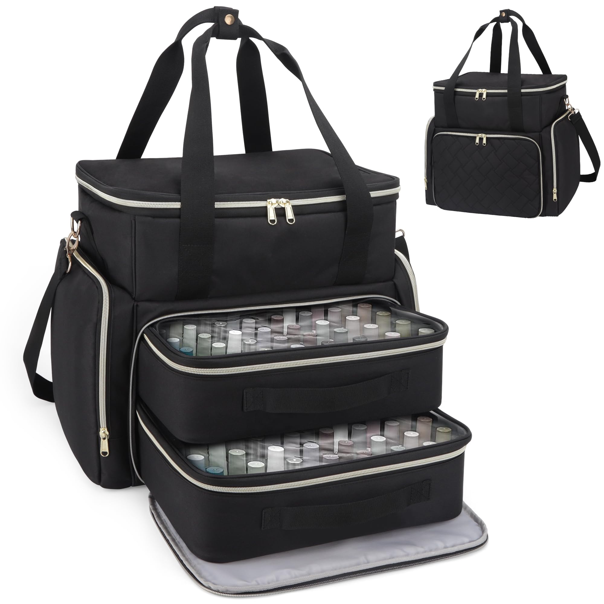 Nail Polish Organizer Case Holds 96 Bottles 15ml 0 5 fl oz and a Nail Dryer Gel Polish