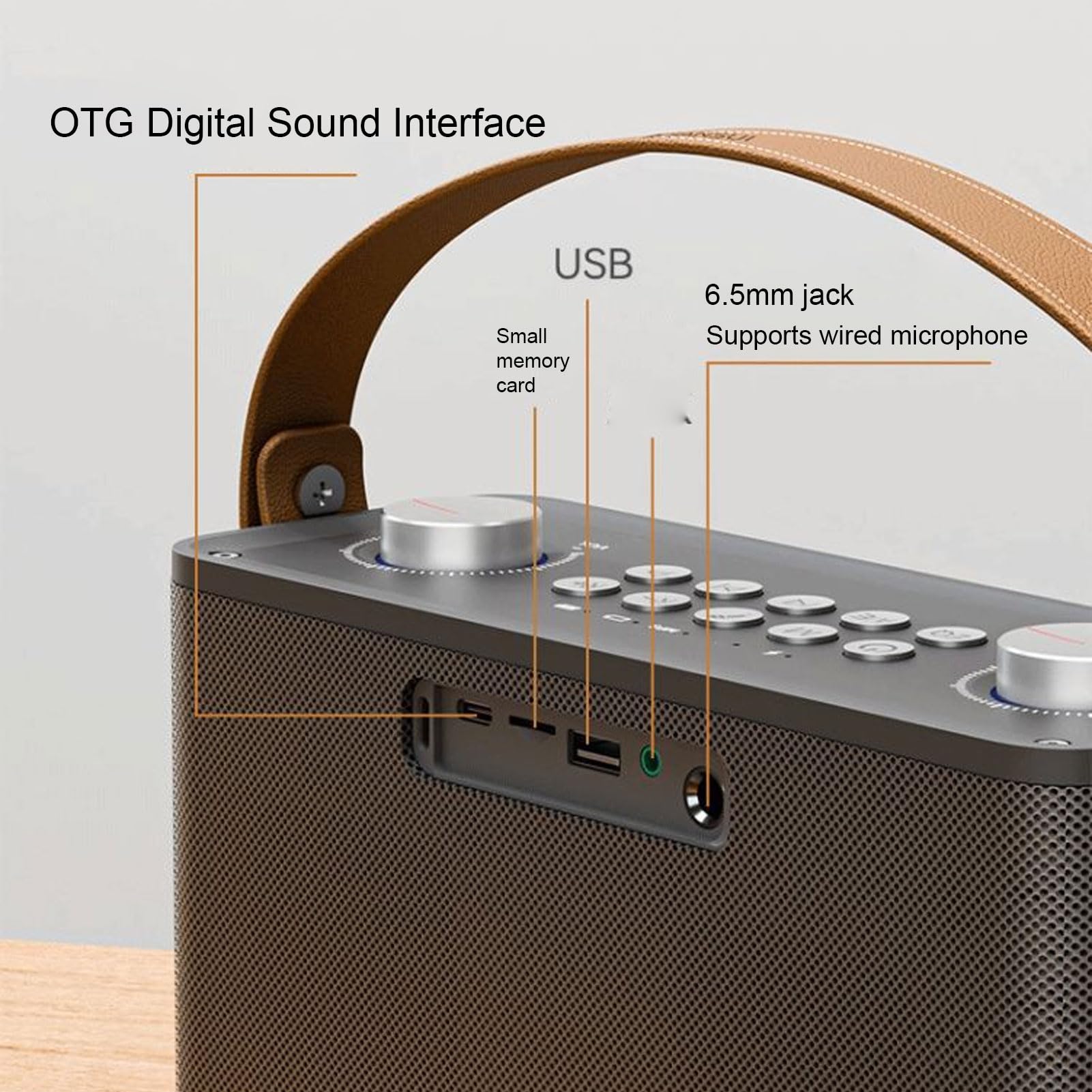 Asixxsix Máquina de Karaoke Portátil Altavoz Bluetooth con 2 Micrófonos Inalámbricos Control Remoto Tarjeta de Sonido Incorporada Batería de 6000 MAh para Fiestas en Casa Camping