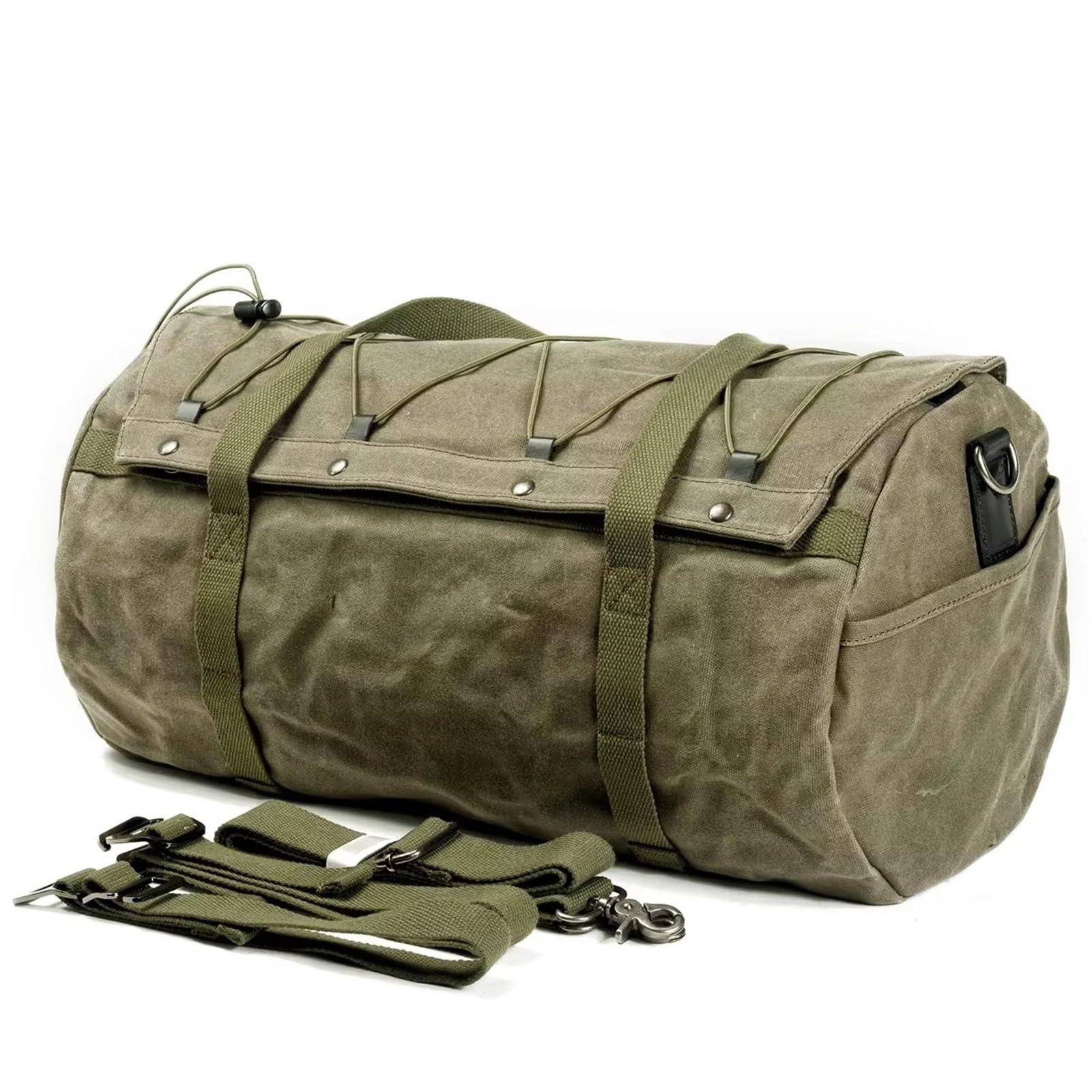 Moto Sacoche Selle Pour Sacoche Siège Arrière Moto Vintage Résistante Aux Éclaboussures Universelle Sac À Main Voyage Fourre-tout Toile