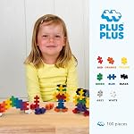 Plus Plus - Big Basic Mix - 100 Pieces - Interlocking Building Blocks and Construction Set - STEM Toy for Kids - Age 1 to 6 Years - P3210