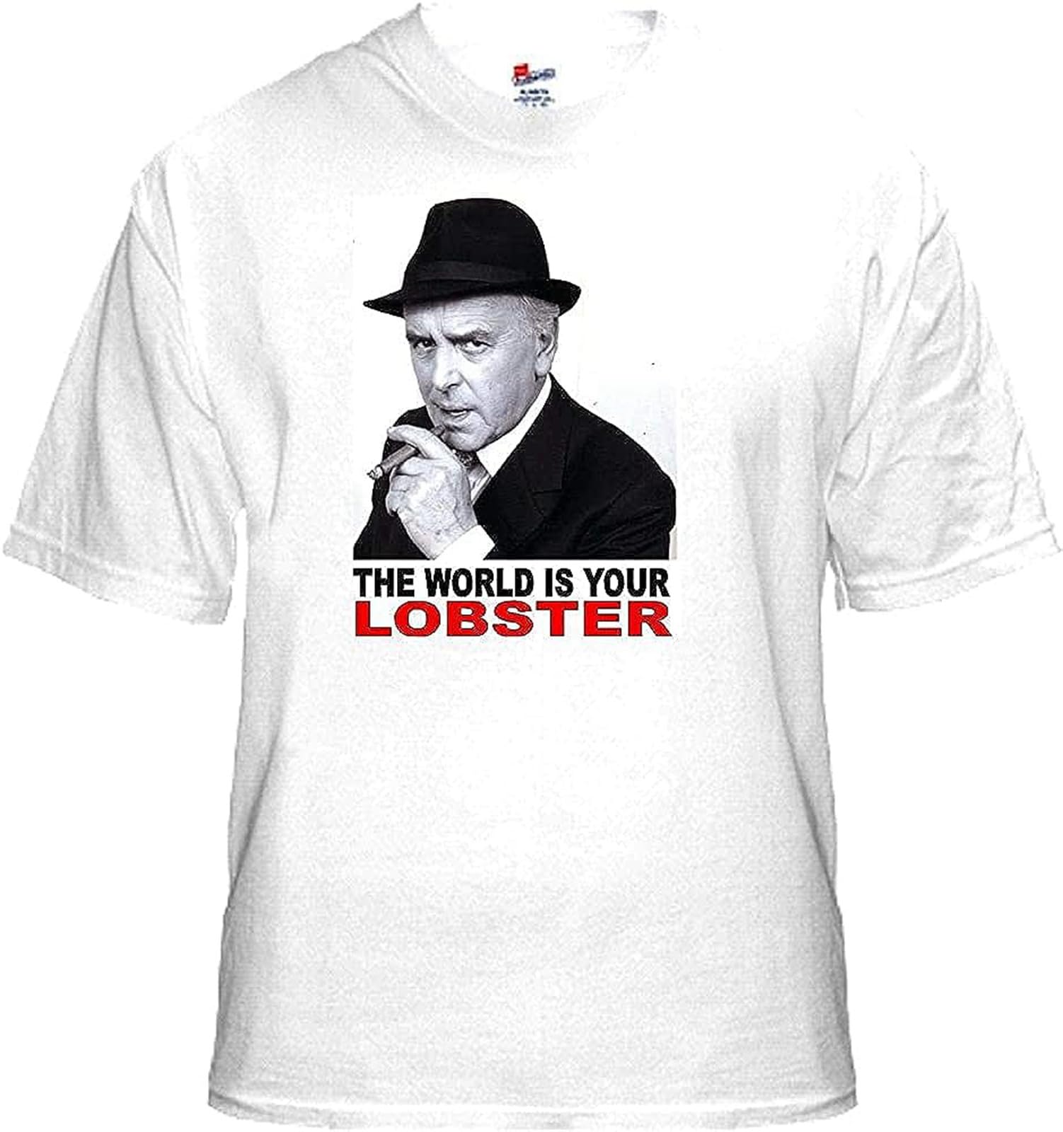 T Shirt Unisex Minder'S Arthur Daley 'The World is Your Lobster' Tee Shirt Men White XL