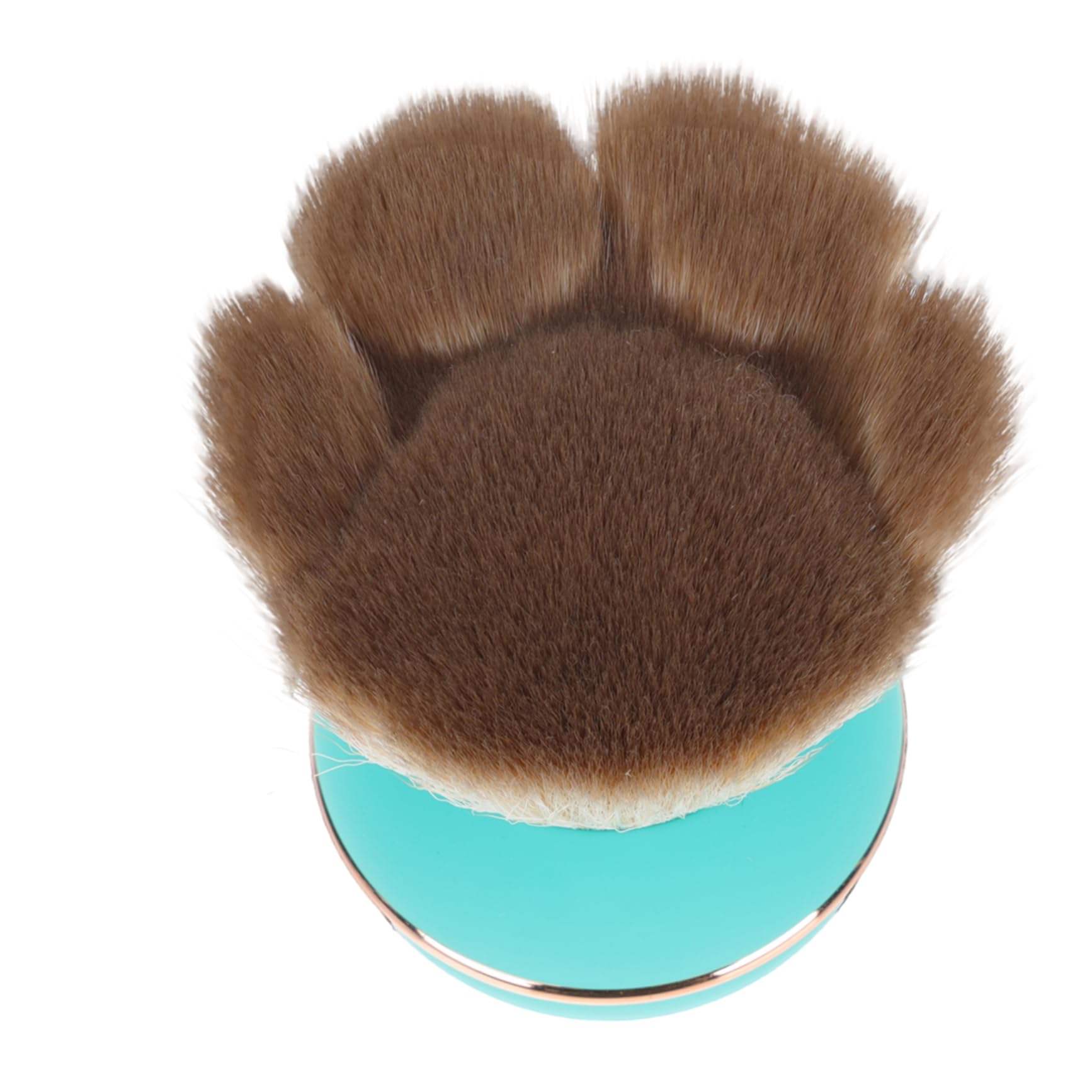 Outanaya Mini Blush Brush Set for Face Makeup Portable Powder Brush Cover No Shedding Artificial Fiber Silicone Blush Applicator for Travel