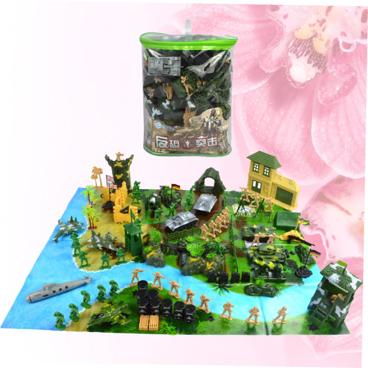 FRCOLOR 130 pezzi Soldatini Modellismo in Durevole Miniature Realistiche per Gioco di Simulazione e Tavolo da Sabbia Design Contemporaneo per Collezionisti