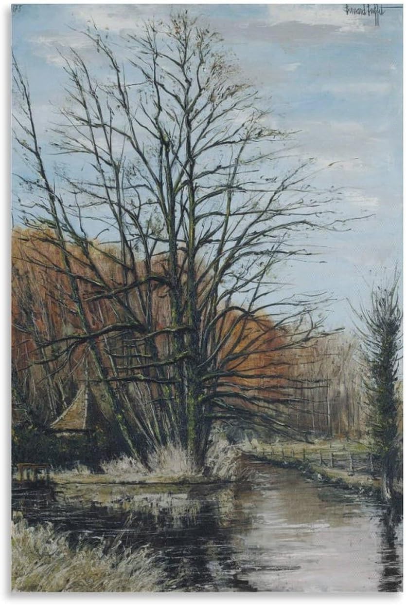 ZZYGGN GMGSW Around Cher by Bernard Buffet Poster and Prints Vintage Wall Art Picture Bernard Buffet Canvas Painting for Office Decor 40x60cmx1 Frameless