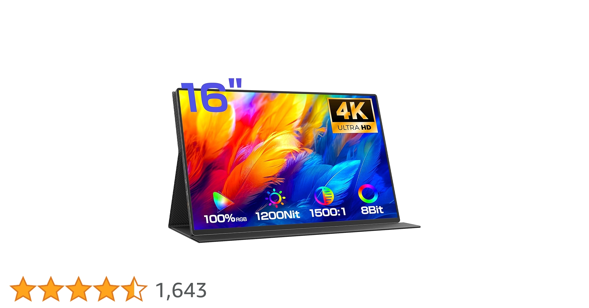 EVICIV モバイルモニター16インチ 4K IPSパネル 3840×2400 Amazon.co.jp: EVICIV モバイルモニター 16インチ 4K 1200Nits超