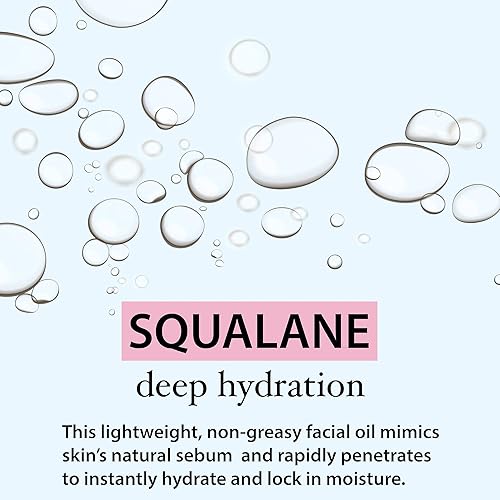 Miniatura 3 de Amara Beauty Aceite hidratante de escualano con escualano 100% puro derivado de plantas para cara, cuerpo, piel y cabello, aceite facial de 2 onzas