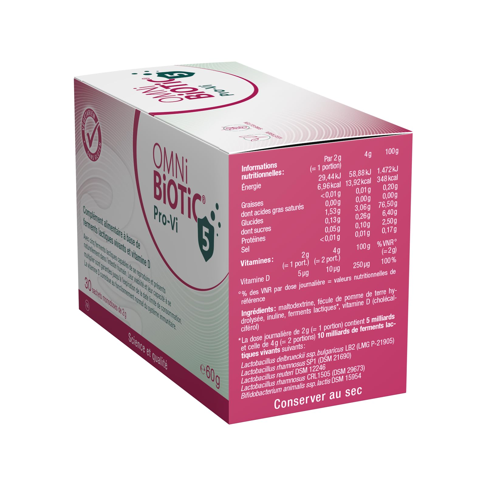 OMNi-BiOTiC Pro-Vi 5 | Probiotique avec vitamine D | Système immunitaire