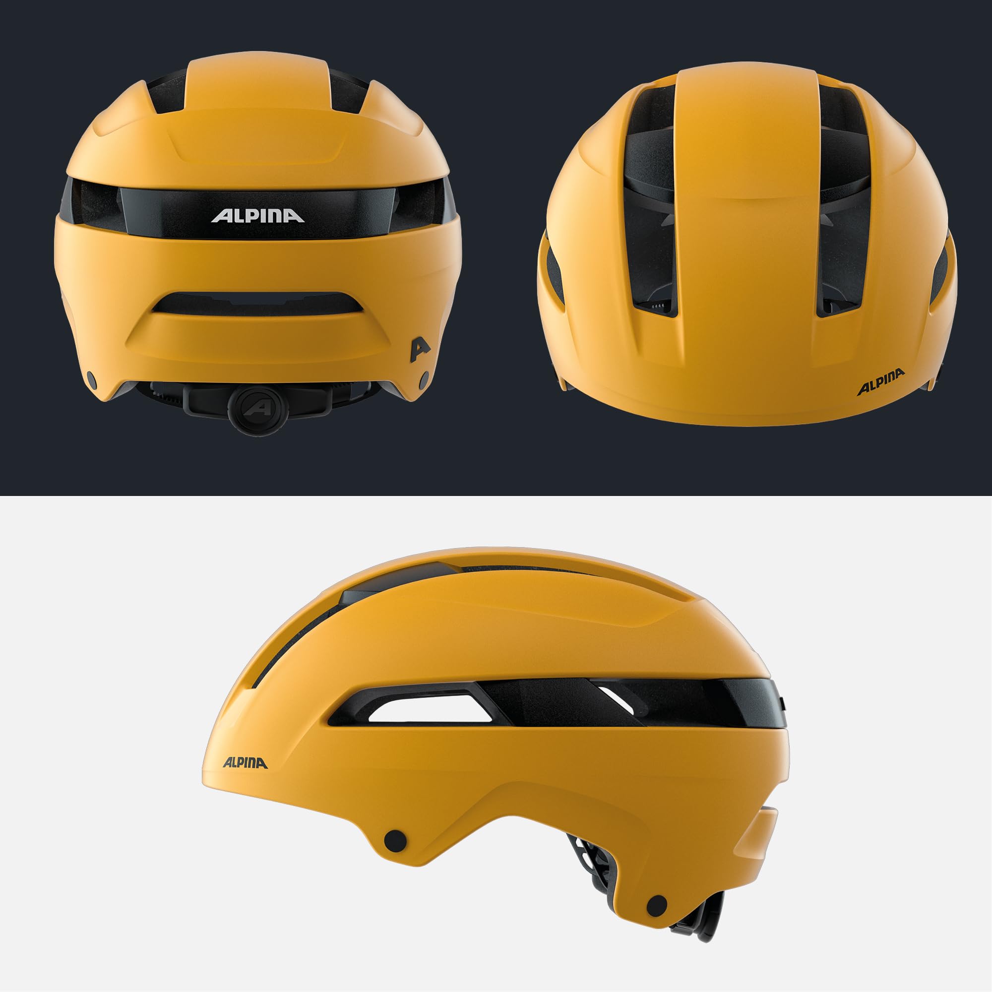 ALPINA SOHO - Extrem Robuster, Leichter & Individuell Anpassbarer Urban Fahrradhelm Für Erwachsene