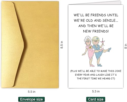 Miniatura 8 de Chenive Divertida tarjeta de cumpleaños para él y ella, tarjeta de cumpleaños rudo para hombres y mujeres, feliz cumpleaños con f*cking Fossil