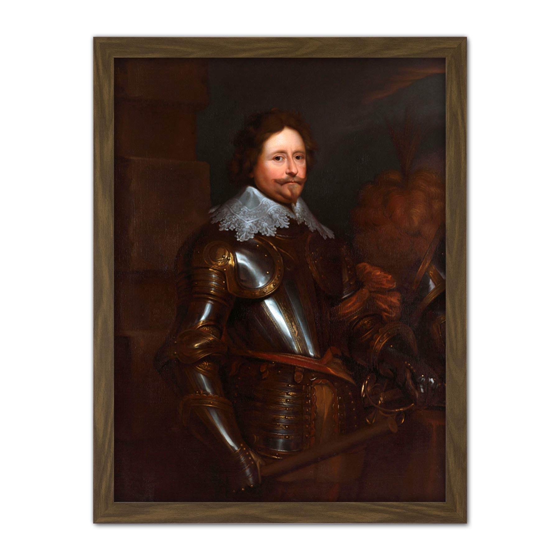 Artery8 Van Dyck Frederick Henry Prince Of Orange Painting Artwork Framed Wall Art Print 18X24 Inch