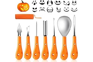 Greatever Halloween Pumpkin Carving Kit: Professional Heavy Duty Stainless Steel Tools for Spooktacular Carvings