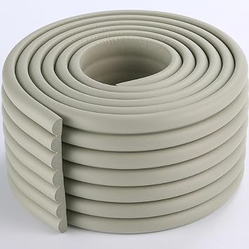 Self Adhesive Corner Protector Wide and Thick Edge Guards for Furniture Desks and TablesGray,8 * 200cm