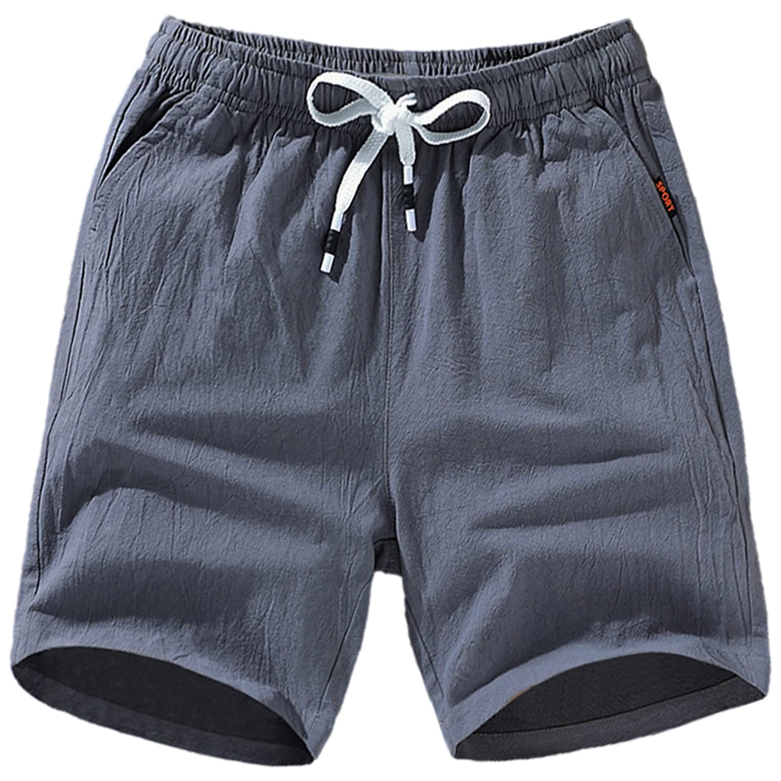 amropi Homme Lot de 3 Short Cargo à Taille Élastique Shorts Sport Pantalon Court avec Poche