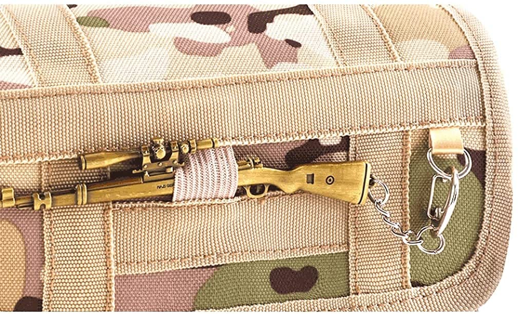 Caja de lápices Camuflaje Oxford Paño Funda de lápiz para Adultos niños, Organizador de papelería con Cremalleras para Oficina/marrón de la Escuela/Verde Bolsa Bolsa de Bolsa (Color : Green)