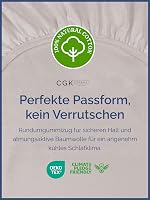 CGK Unlimited Gumis Lepedő 90x190 cm - 30 cm Mély, 400 Szálas Pamut Szatén - Légáteresztő, Puha, Tartós - Oeko-Tex Tanúsított Prémium Ágynem 2