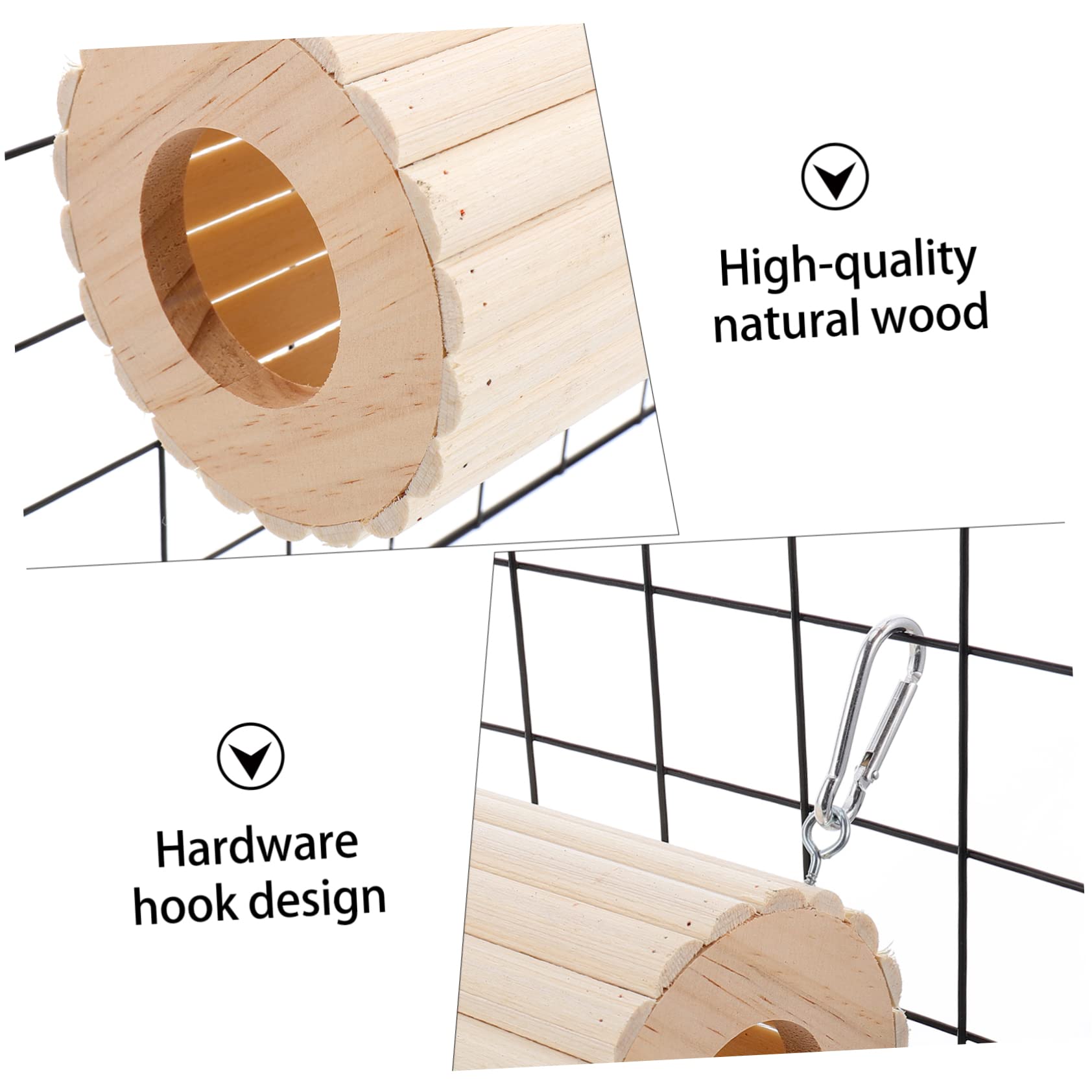 Sosoport 3stücke Teiliges Hamster Holzspielzeug Set Kletterleiter Tunnel Für Kleintiere Für Hamster Und Meerschweinchen Fördert Spiel Und Im Käfig