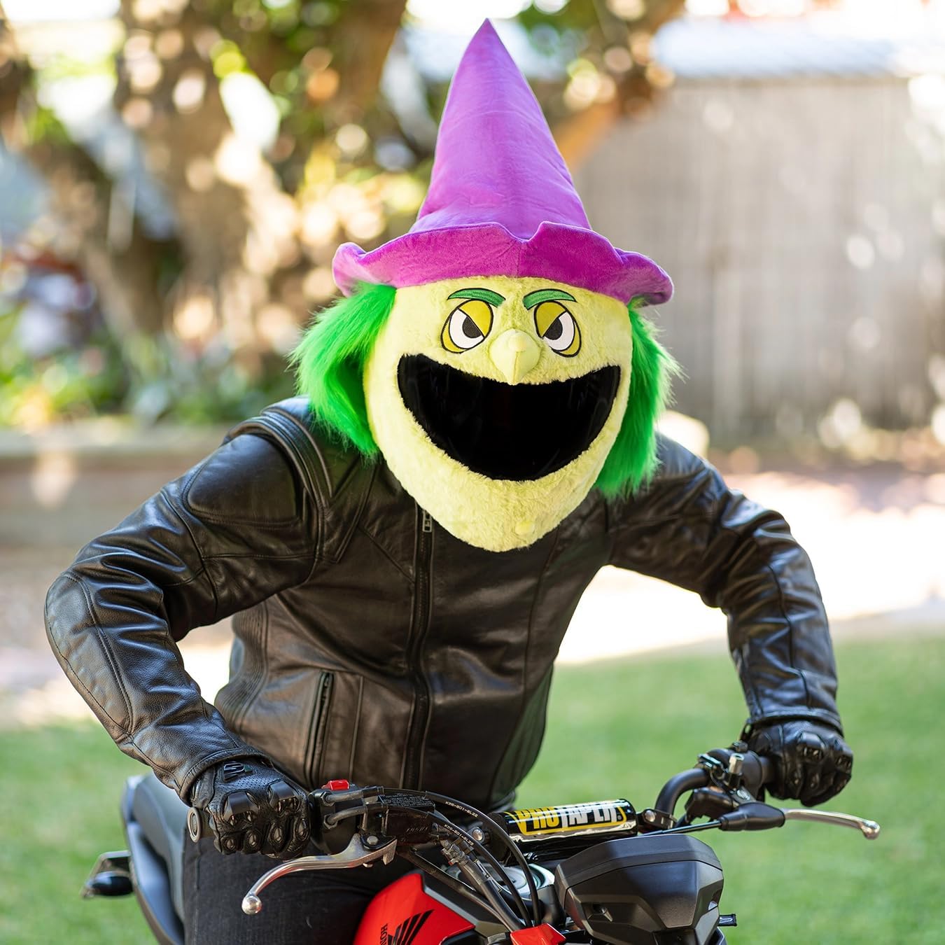 Moto Loot Helmet Cover for Motorcycle Helmet, Fun Rides and Gifts (Cover Only. Helmet Not Included) - Witch